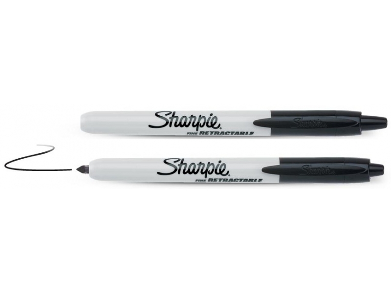 Merkepenn Irwin Sharpie Retractable svart