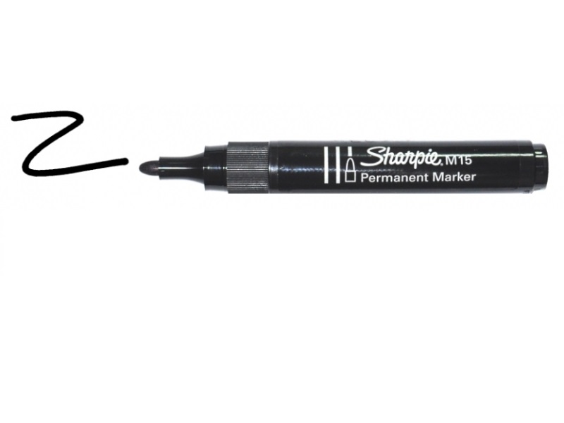 Merkepenn Irwin Sharpie svart; rundt