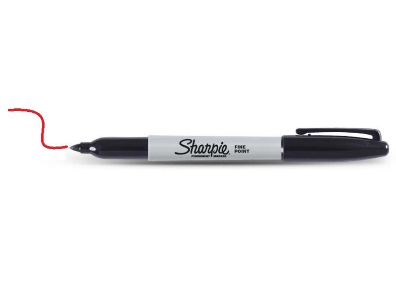 Merkepenn Irwin Sharpie Fine rød