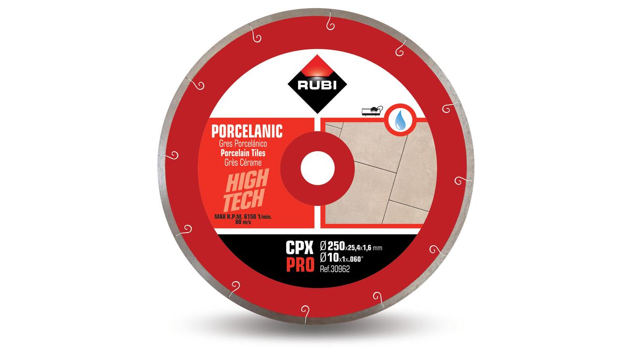 Diamantkappskive til våtskjæring Rubi CPX 250 PRO; 250 mm