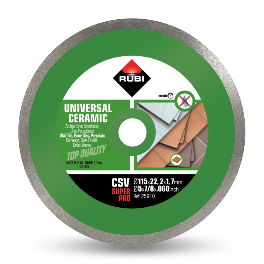 Diamantkappeskive Rubi CSV 115 PRO; 115 mm