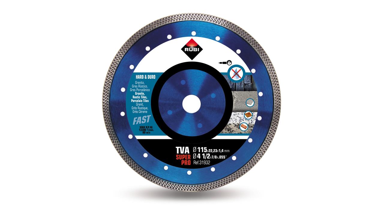 Diamantkappeskive Rubi TVA 115 SuperPro; 115 mm