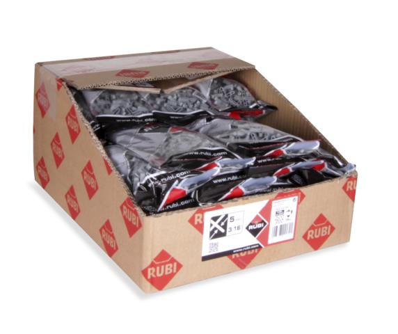 Flisekryss Rubi; 10 mm; 18x50 stk