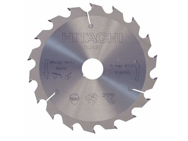 Sagblad for tre Hitachi; 185x1,6x30,0 mm; Z18