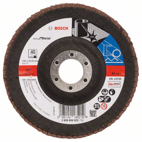 Lamellrondeller Bosch Best for Metal; 125 mm