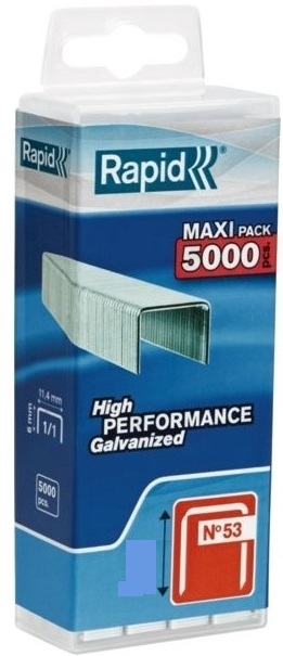 Stifter Rapid; 11,4x10 mm; 5000 stk; type 53