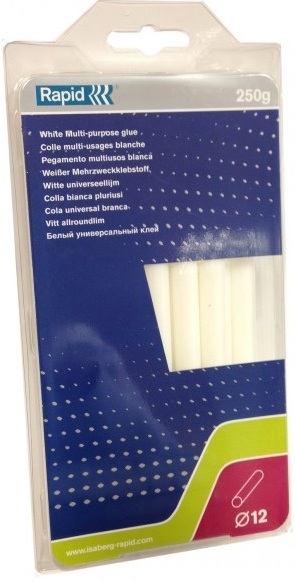 Limstifter Rapid; 12x190 mm; 0,25 kg; Hvit