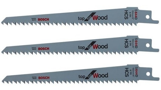 Stikksagblader sett Bosch F016800303; 3 stk