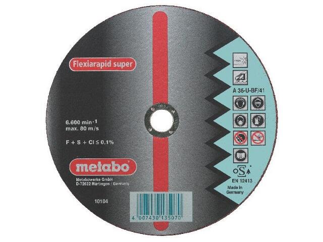 Abrasiv kappeskive Metabo; 125x1,6 mm for metall