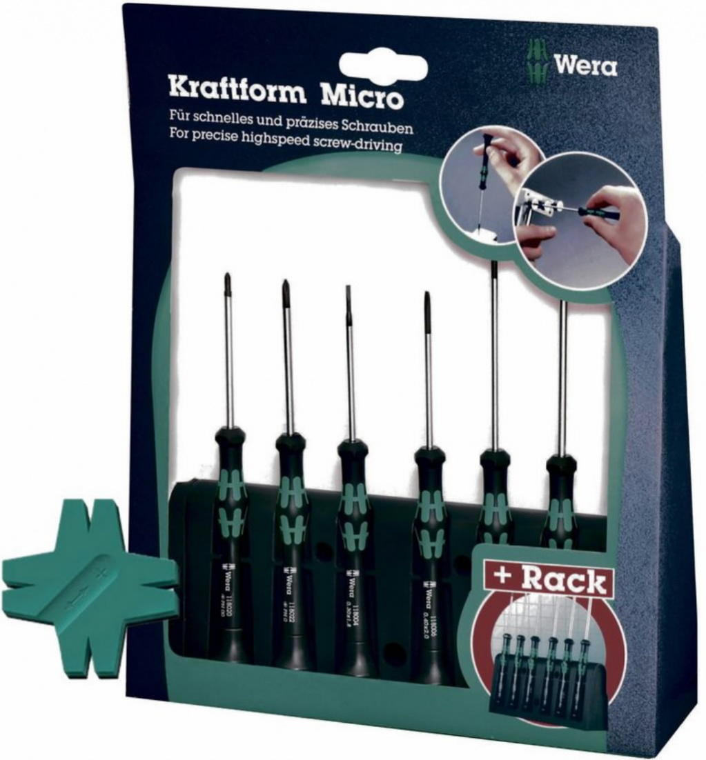 Skrutrekkersett Wera 2035/6 A; 6 stk