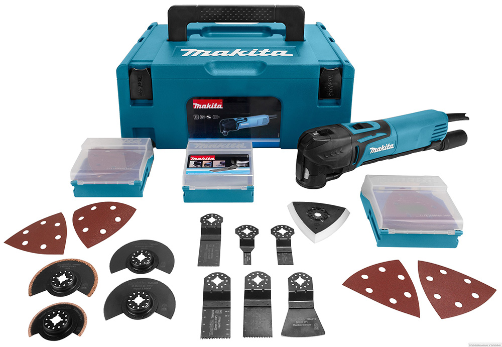 Flerfunksjonsverktøy Makita TM3010CX2J + tilbehør
