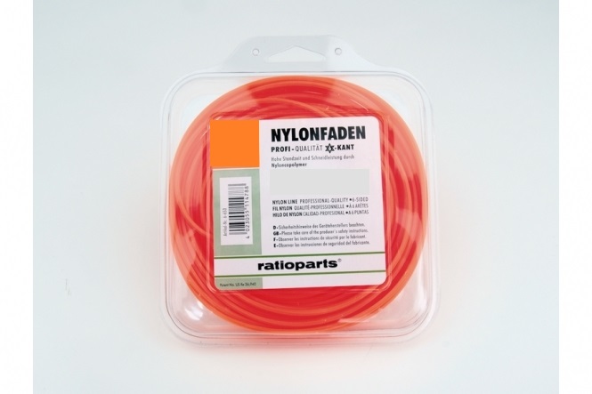 Trimmertråd (1,6 mm/15 m) oransje,runde