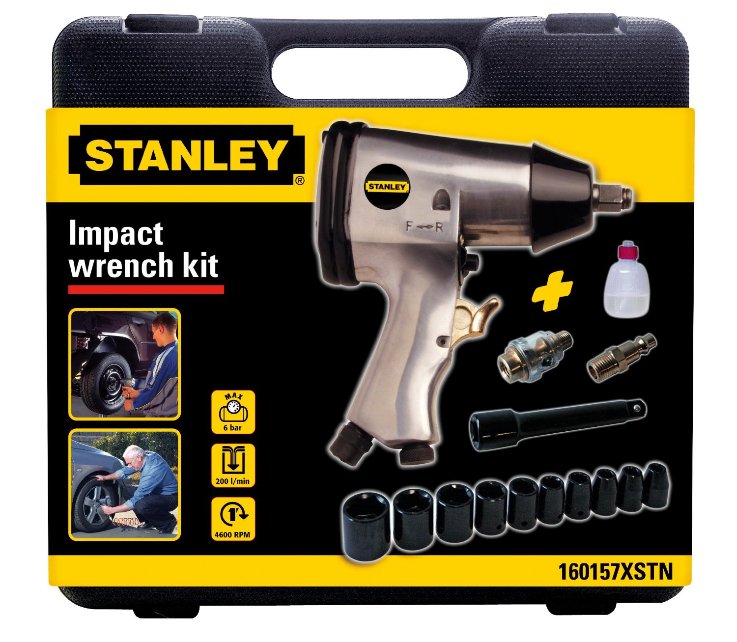 Pneumatisk slagmuttertrekker Stanley 160157XSTN