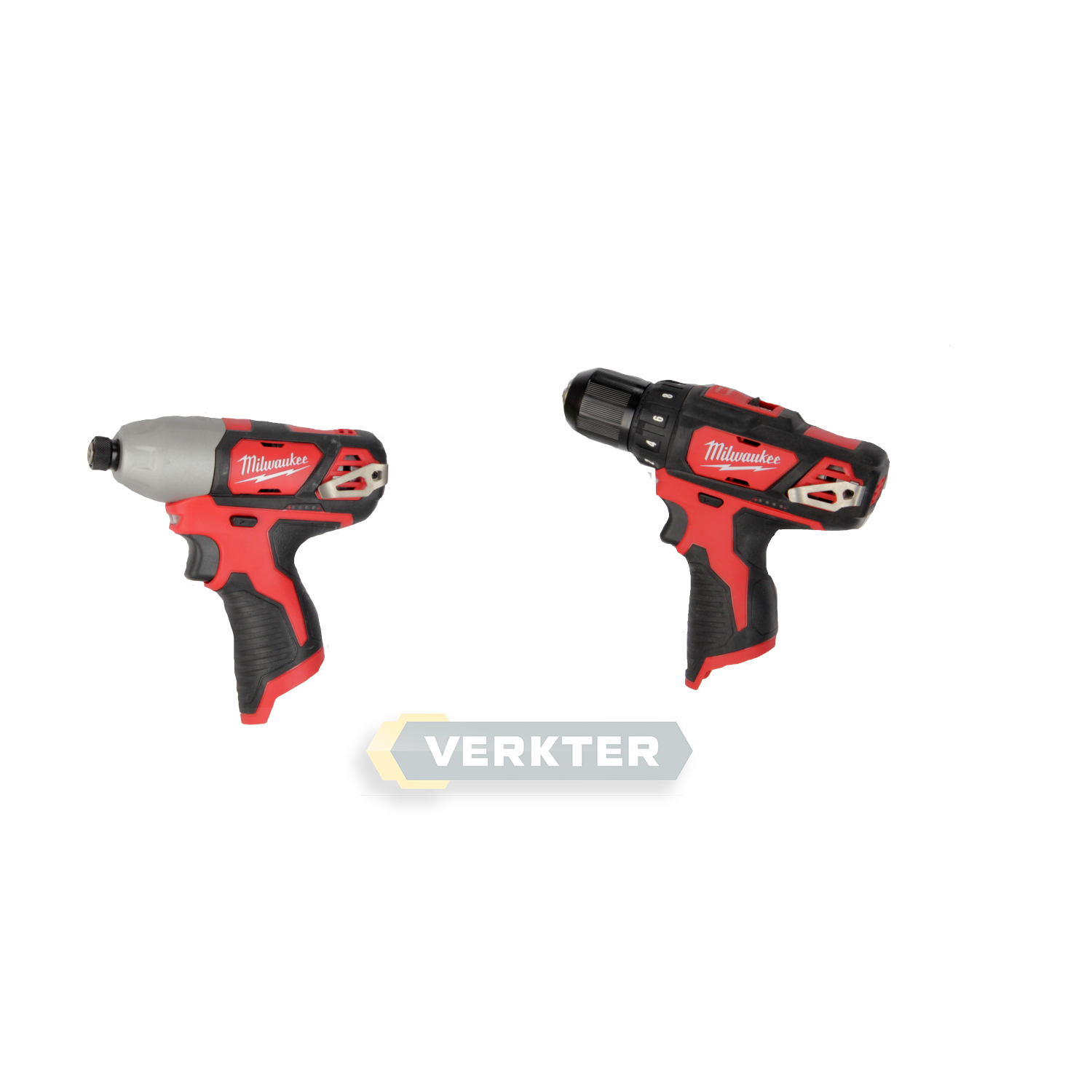 Verktøysett Milwaukee M12 BPP3A; 12 V; 2x2,0 Ah batt.