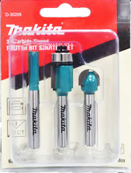 Freseborsett Makita; 3 stk