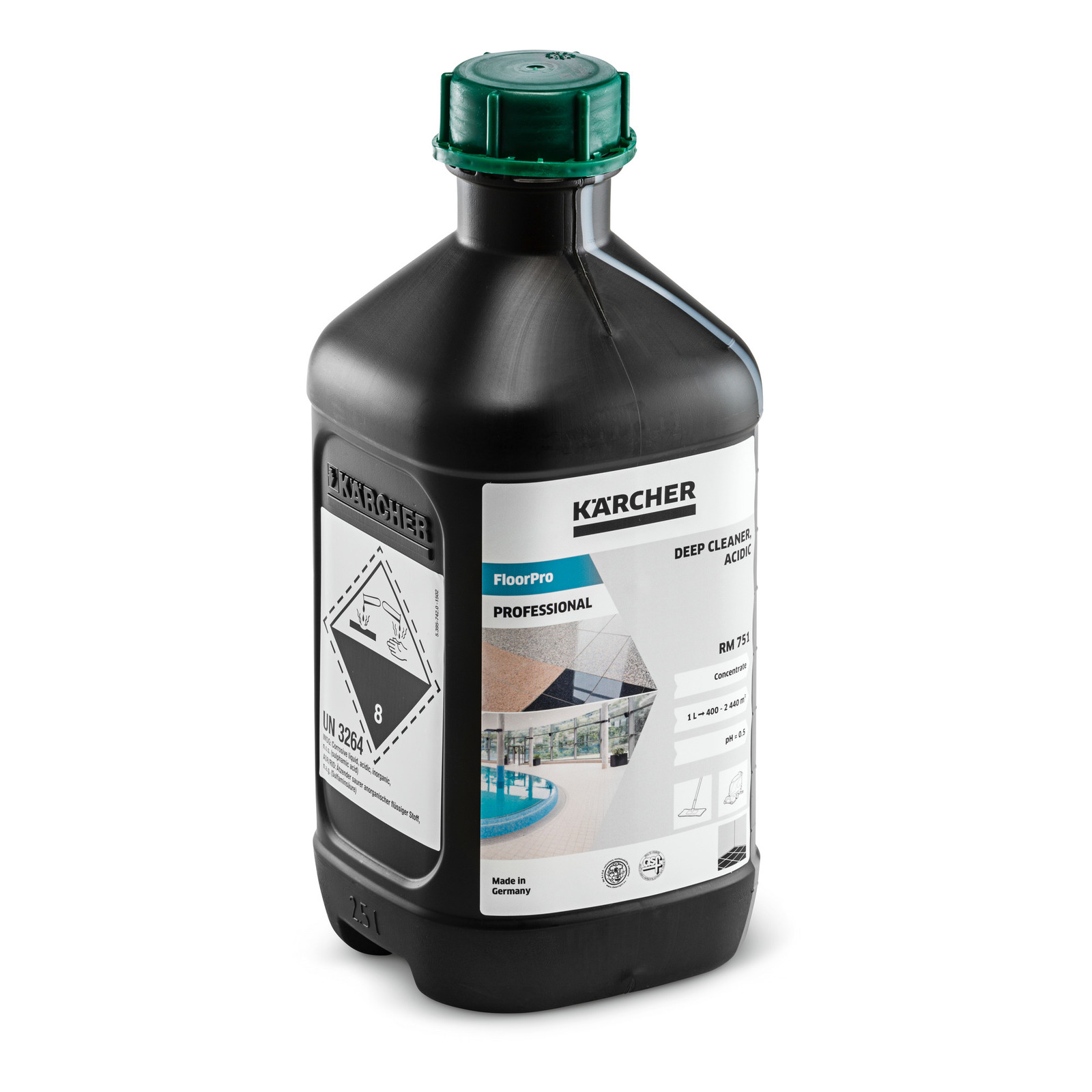 Surt rengjøringsmiddel, Kärcher RM 751; 2,5 l