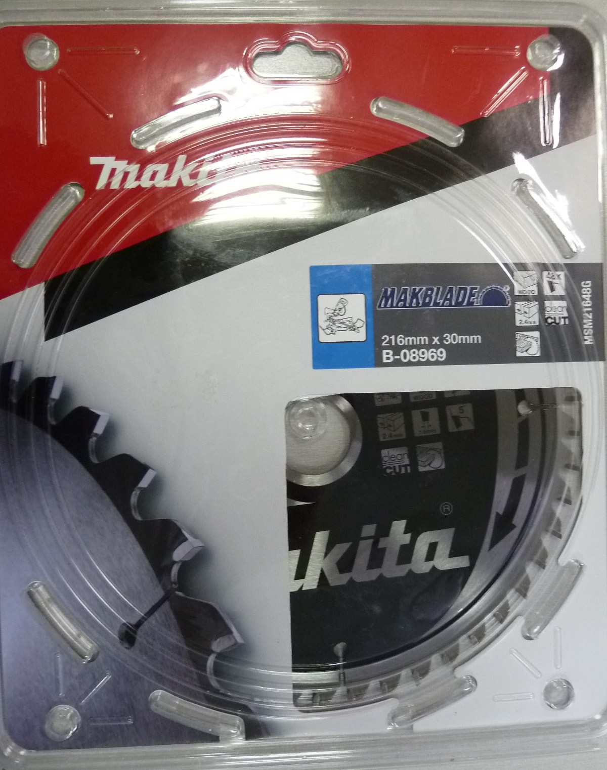 Sagblad for tre Makita; 216x2,4x30,0 mm; Z48; 5°