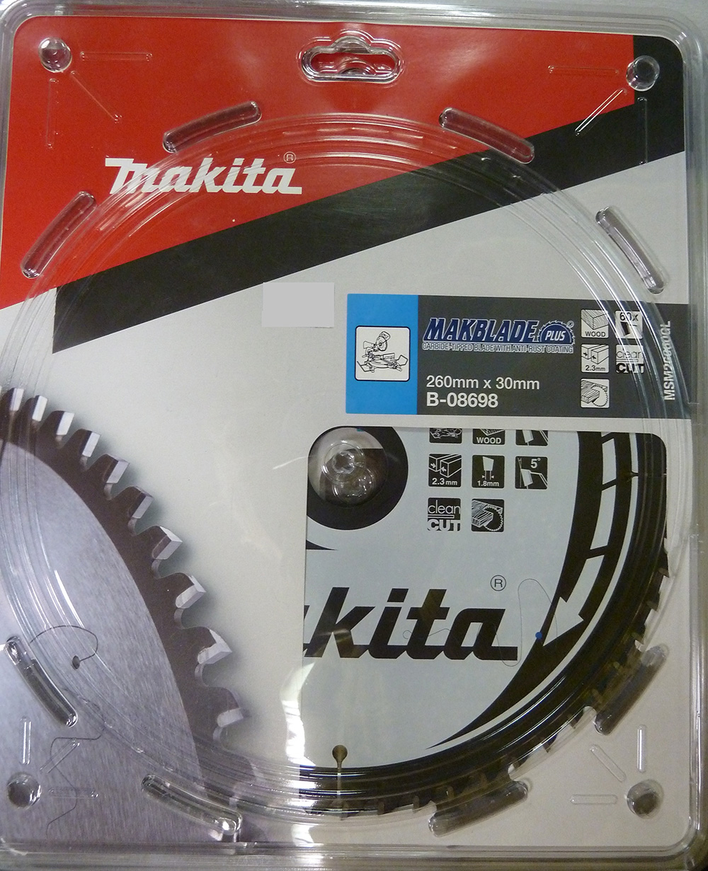 Sagblad for tre Makita; 260x2,3x30,0 mm; Z60; 5°