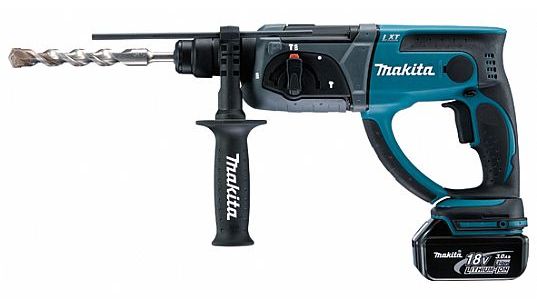 Batteridrevet borhammer Makita DHR202RFJ; 2,0 J; SDS-plus; 18 V; 2x3,0 Ah batt.