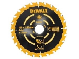 Sagblad for tre DeWalt; 190x1,65x30,0 mm; Z24; 18°
