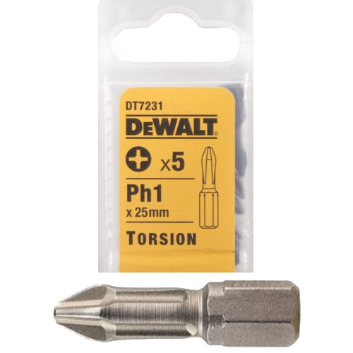 Skrubits DeWalt DT7231; PH1; 5 stk
