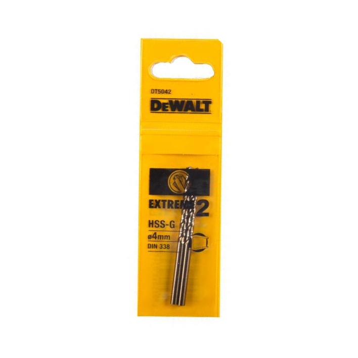 Bor for metall DeWalt Extreme2 HSS-G, DIN 338; 4x75 mm; 2 stk