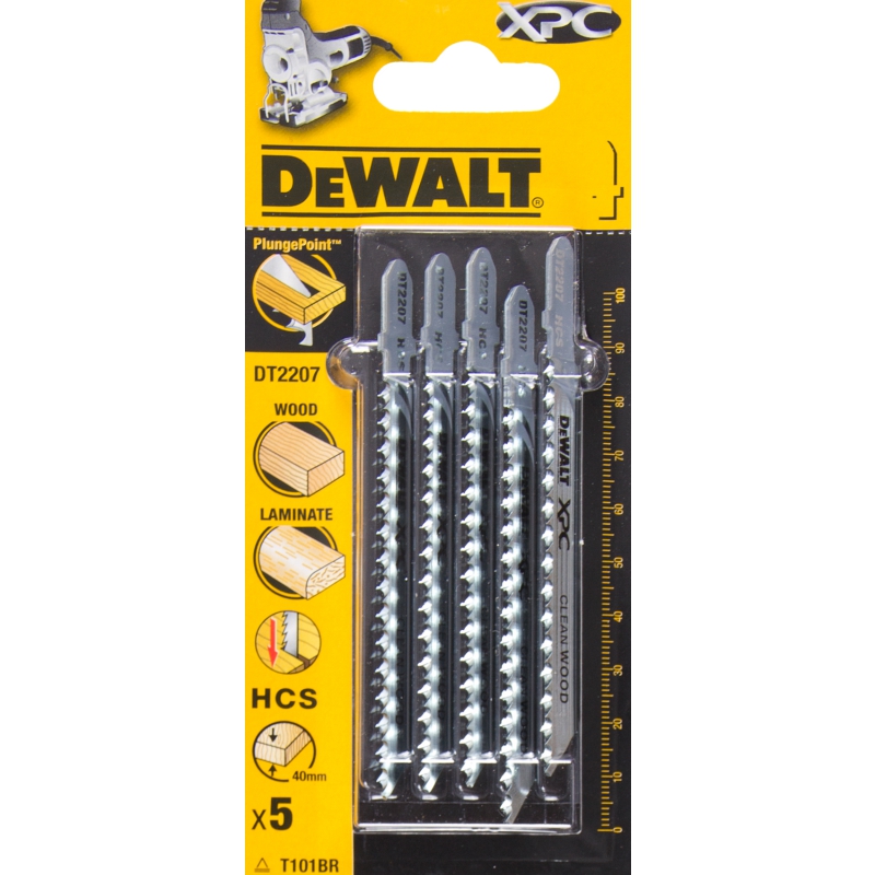 Stikksagblad DeWalt T101BR; 5 stk