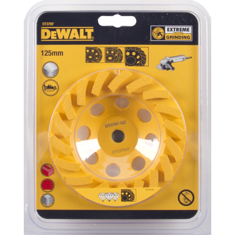 Diamantslipeskive DeWalt TURBO; 125 mm