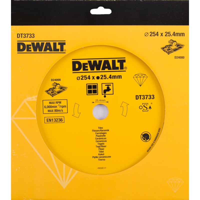 Diamantkappeskive DeWalt; 254 mm
