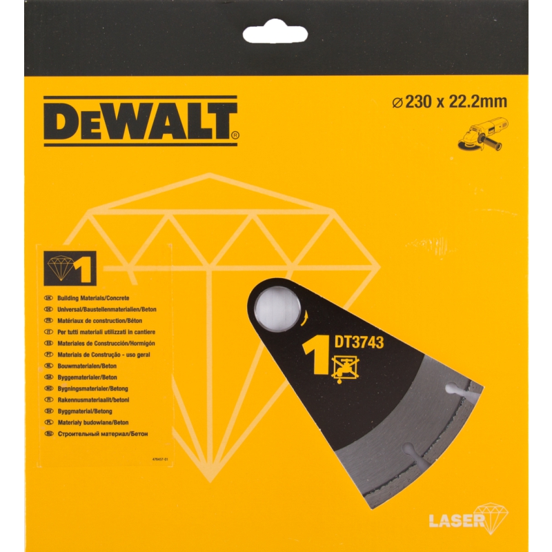 Diamantkappeskive DeWalt; 230 mm