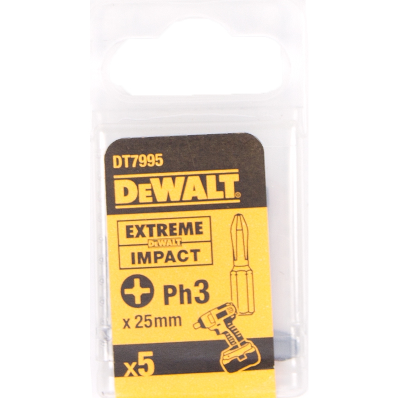 Skrubits DeWalt; PH3; 5 stk