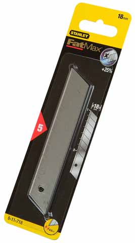 Bryteblad Stanley FatMax; 18 mm; 5 stk