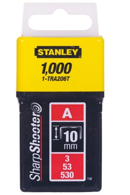 Stifter Stanley; 11,3x10 mm; 1000 stk; type A; stål