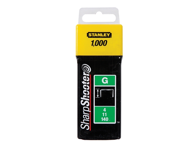 Stifter Stanley; 8 mm; 1000 stk; type G; stål