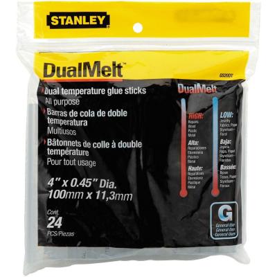 Limstifter Stanley ''DualTemp''; 12x100 mm; 24 stk.; gjennomsiktig