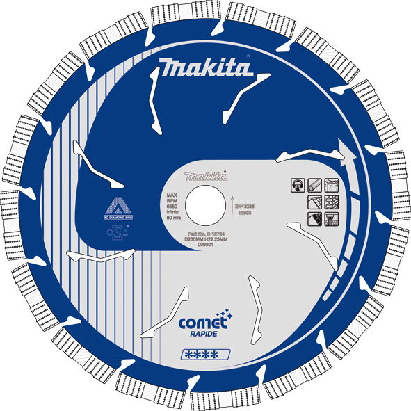 Diamantkappeskive Makita Comet Rapid; 230 mm