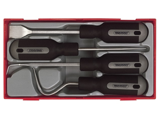 Skrapeverktøysett Teng Tools TTSR04; 4 stk