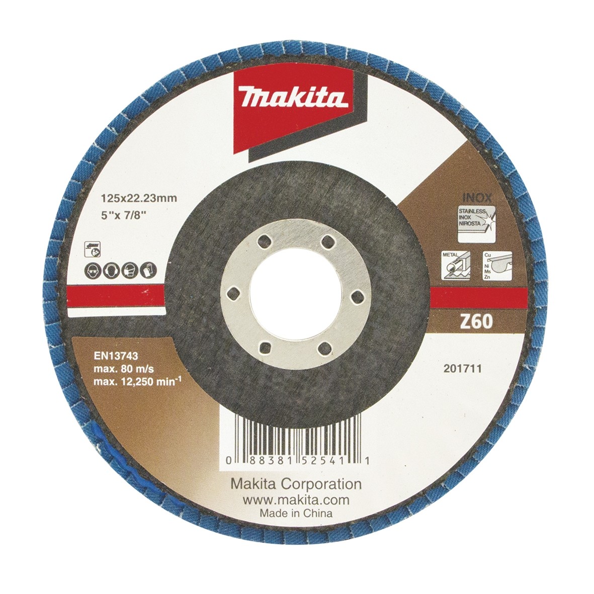 Lamellrondeller Makita Economy; 125 mm; Z60