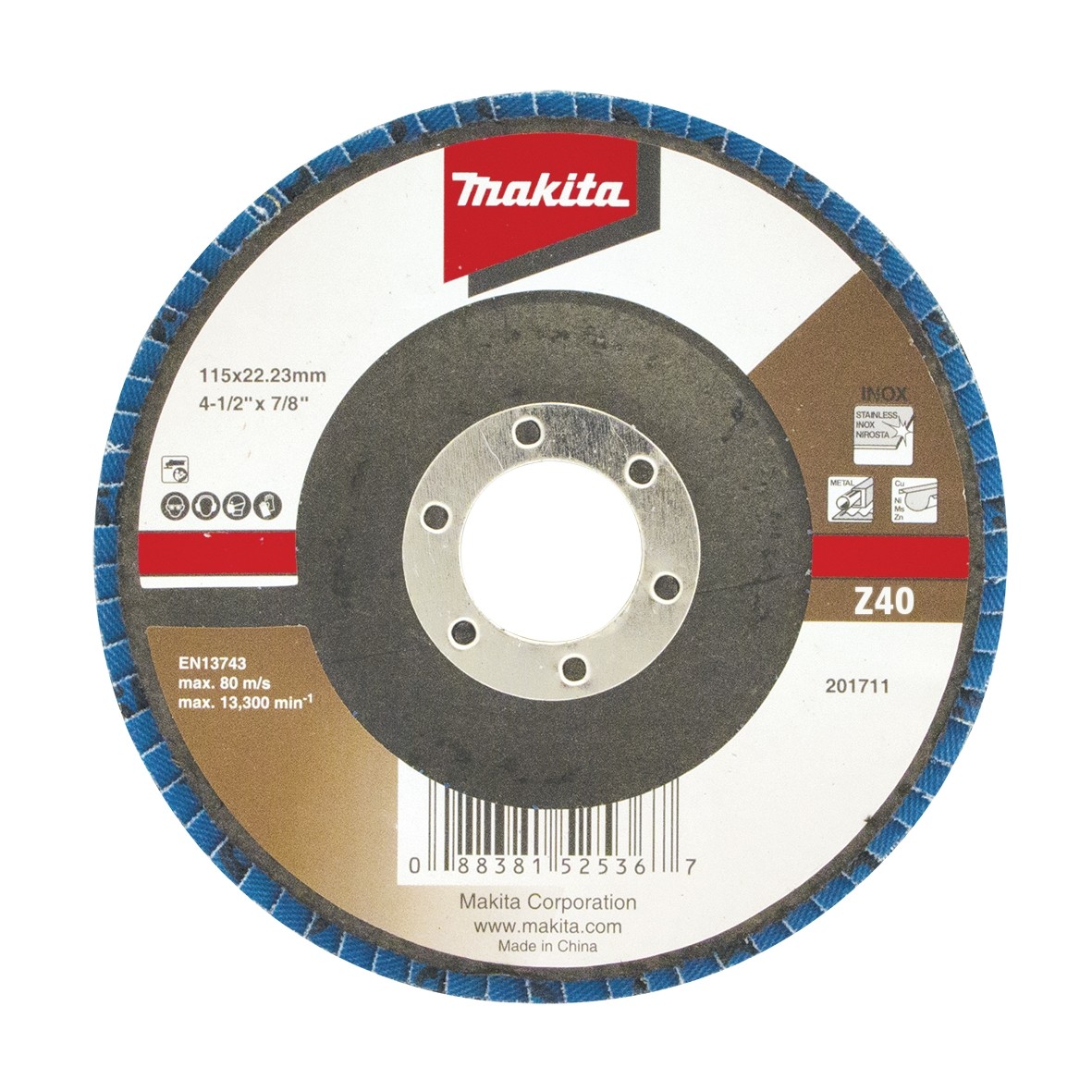 Lamellrondeller Makita Economy; 125 mm; Z80