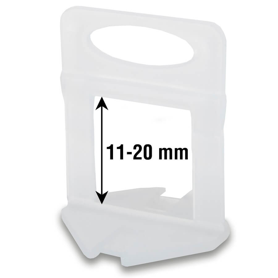 Flis nivåindikator Rubi; 11-20 mm; 1,5 mm; 100 stk