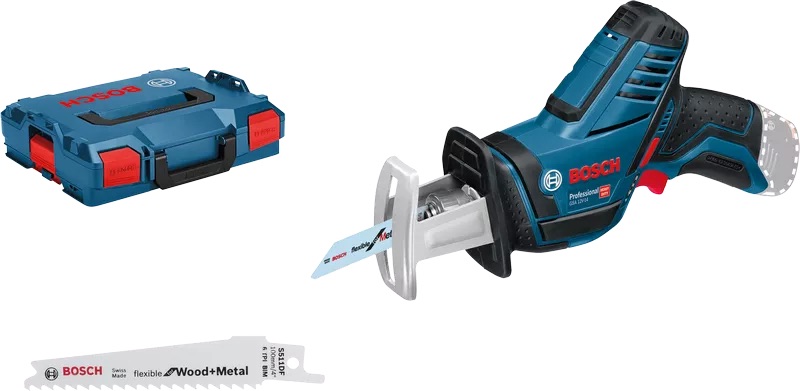 Batteridrevet tigersag Bosch GSA 12V-14 Solo L-Boxx (uten batteri og lader)